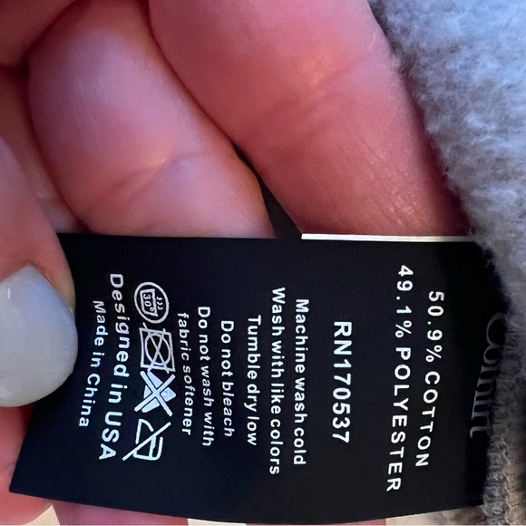 COMFRT Travel Essentials Hoodie and Sweatpants Set - medium, color = Stone - Picture 6 of 12